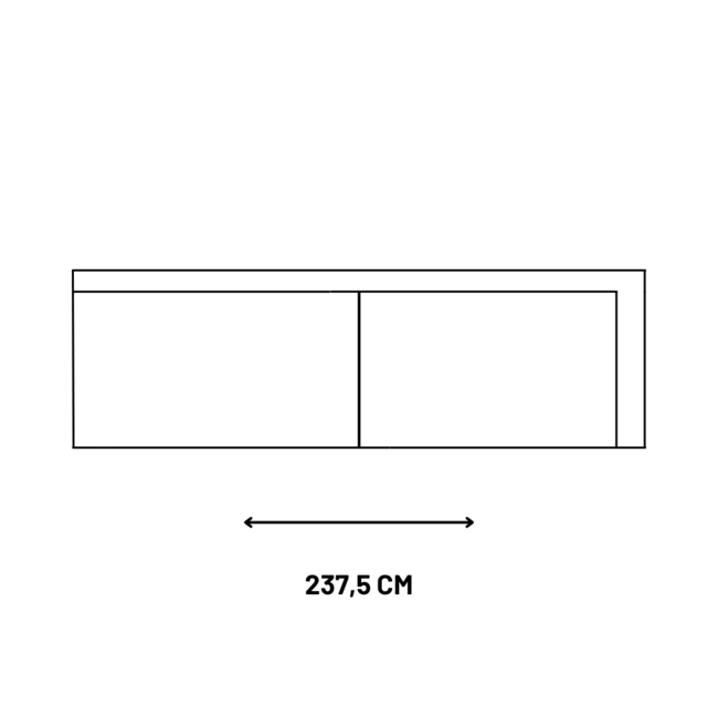 Bank Pien - 3,5-zits met armleuning