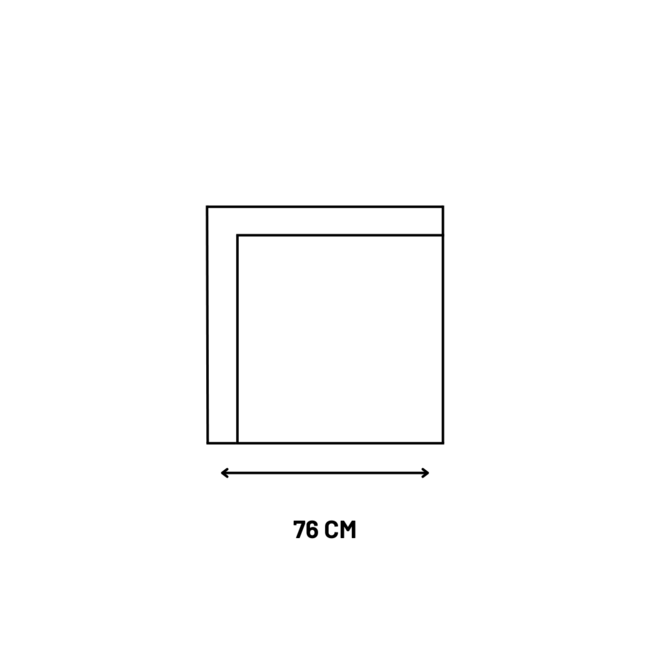 Bank Ruby - 1 zits met armleuning