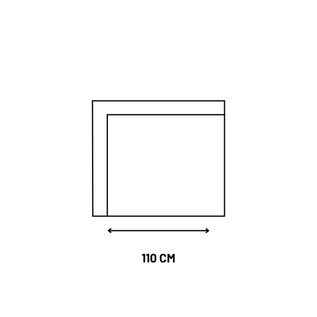 Bank Ruby - 1,5 zits met armleuning