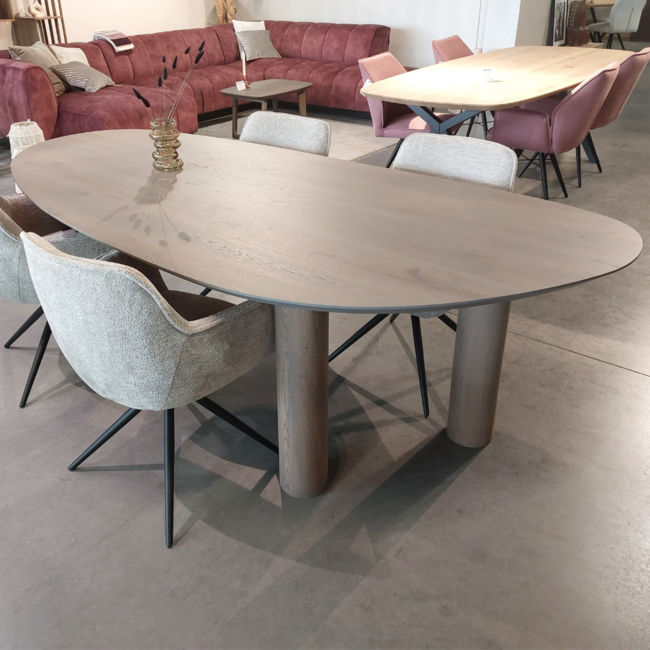 Eettafel Leaf - Ronde houten poot