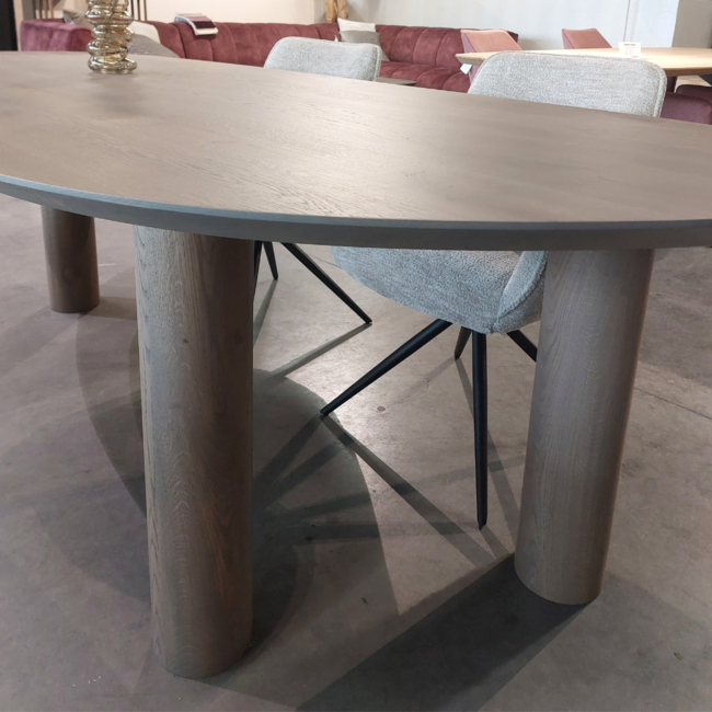 Eettafel Leaf - Ronde houten poot