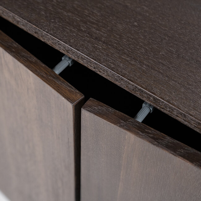 Wandkast James 4deurs bruin