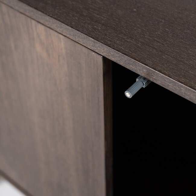 Wandkast James 4deurs bruin