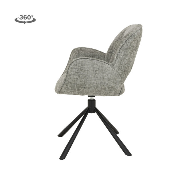Tower Living Eetkamerstoel Isola draaibaar