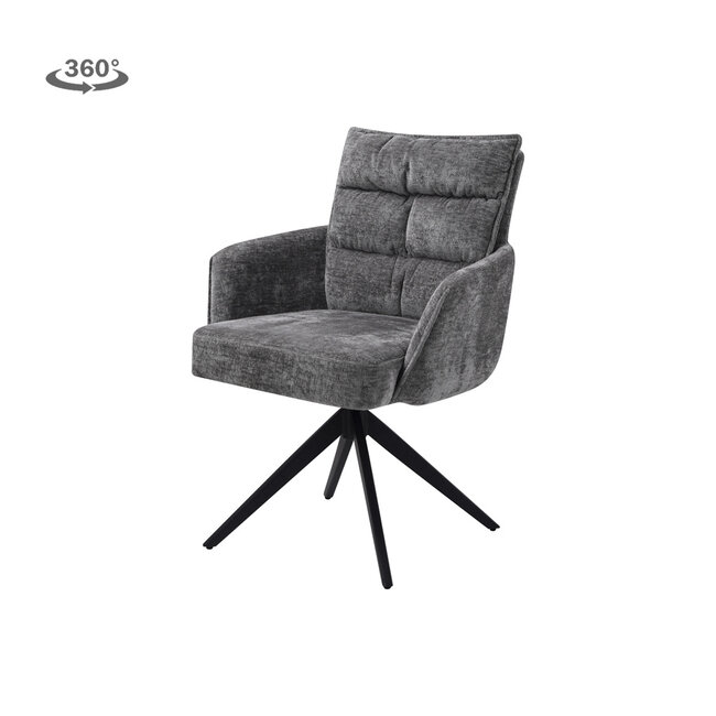 Tower Living Eetkamerstoel Rosora met armleuning draaibaar