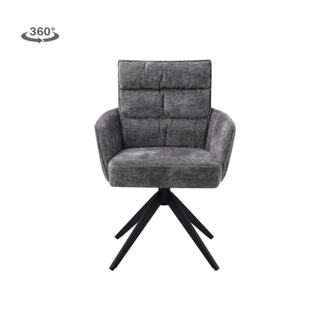 Tower Living Eetkamerstoel Rosora met armleuning draaibaar