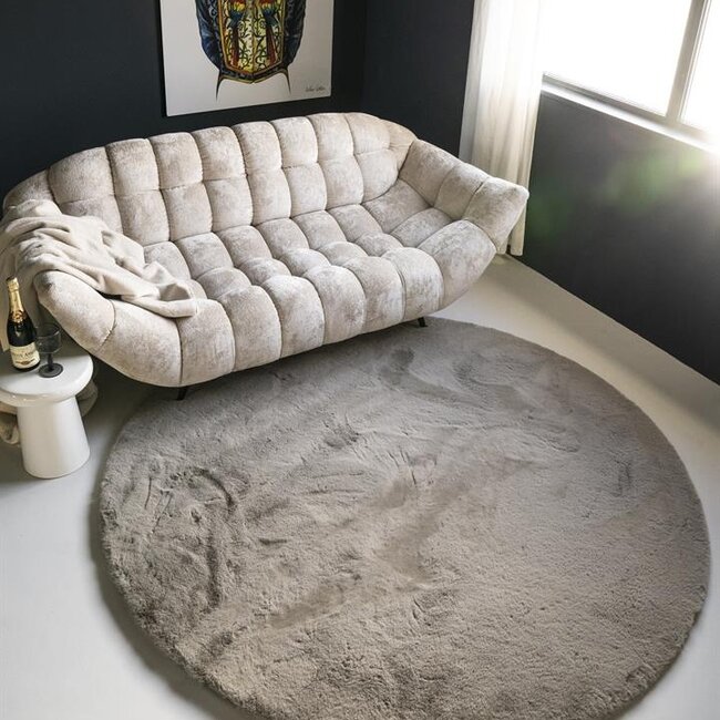 By-Boo Carpet Zena round - grey