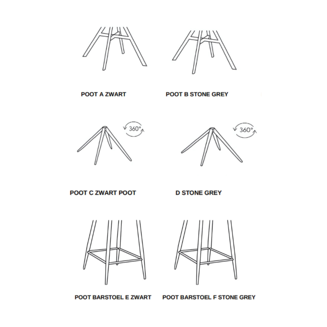 Eetkamerstoel Hardin