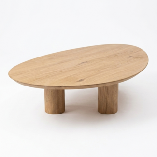 Salontafel Pebble - Houten poten