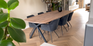 Een eettafel die écht tegen een stootje kan - en er nog mooi uitziet ook