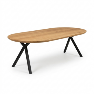 Eettafel Rond ovaal - XY schuin