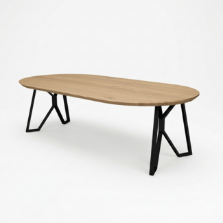 Eettafel Rond ovaal - Angelwings zijpoot