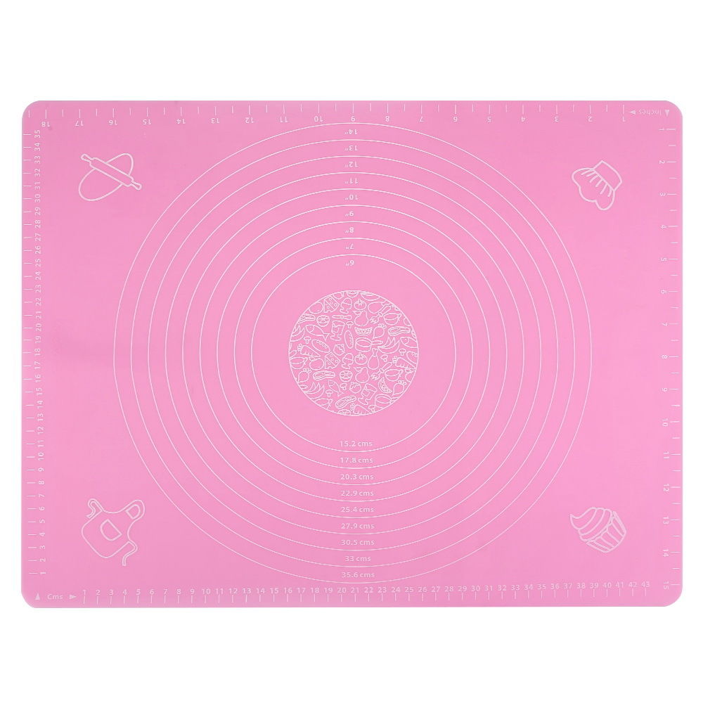 65x45 cm Backmatte Silikonmatte Teigunterlage Ausrollmatte - Blau