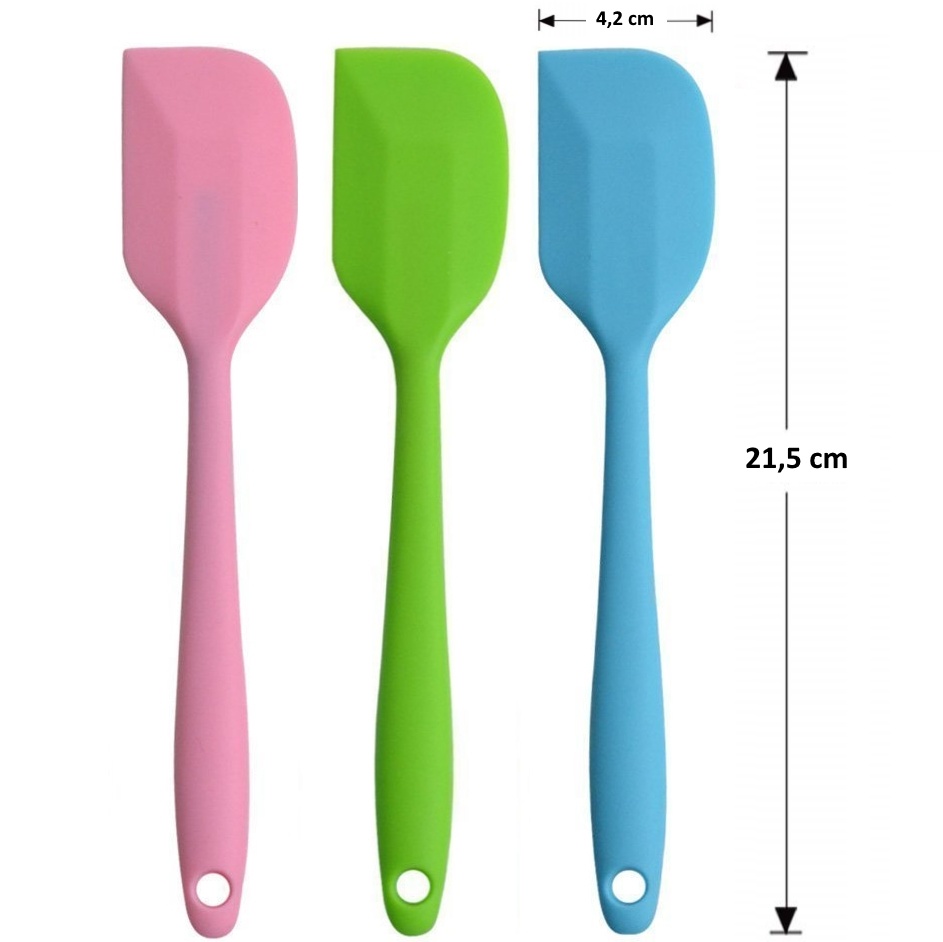 Birkmann Teigschaber Cool Grey - Schmal & Flexibel Mit Metallkern | Hitzebeständig Bis 230°C