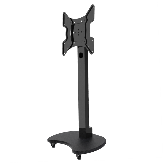 XTRARM Cosmo TV Vloerstandaard  Zwart Verrijdbaar