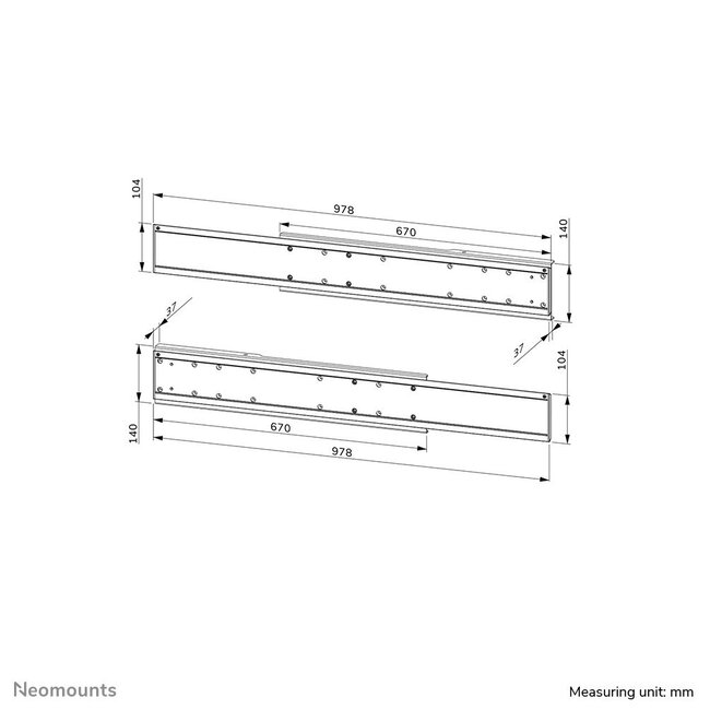 Neomounts ADM-875BL2 Dual Screen Adapter