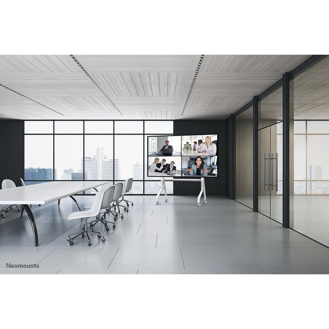 Neomounts FL50-575WH1 TV Vloerstandaard Verrijdbaar