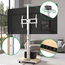 XTRARM Elite Verrijdbare TV Standaard Wit/Beuken Manueel