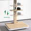 XTRARM Elite Verrijdbare TV Standaard Wit/Beuken Manueel