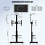 XTRARM Elite Verrijdbare TV Standaard Wit/Beuken Manueel