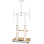 XTRARM Duolite Verrijdbare TV Standaard Wit/Beuken