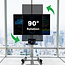 XTRARM Proton 500 Verrijdbare TV Standaard Aluminium = Met 2 stopcontacten en 2 USB poorten