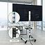 XTRARM Proton 500 Verrijdbare TV Standaard Aluminium = Met 2 stopcontacten en 2 USB poorten