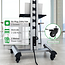 XTRARM Proton 500 Verrijdbare TV Standaard Aluminium = Met 2 stopcontacten en 2 USB poorten
