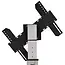 XTRARM Proton 300 Verrijdbare TV Standaard Aluminium - Met 2 stopcontacten
