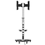 XTRARM Proton 300 Verrijdbare TV Standaard Aluminium - Met 2 stopcontacten