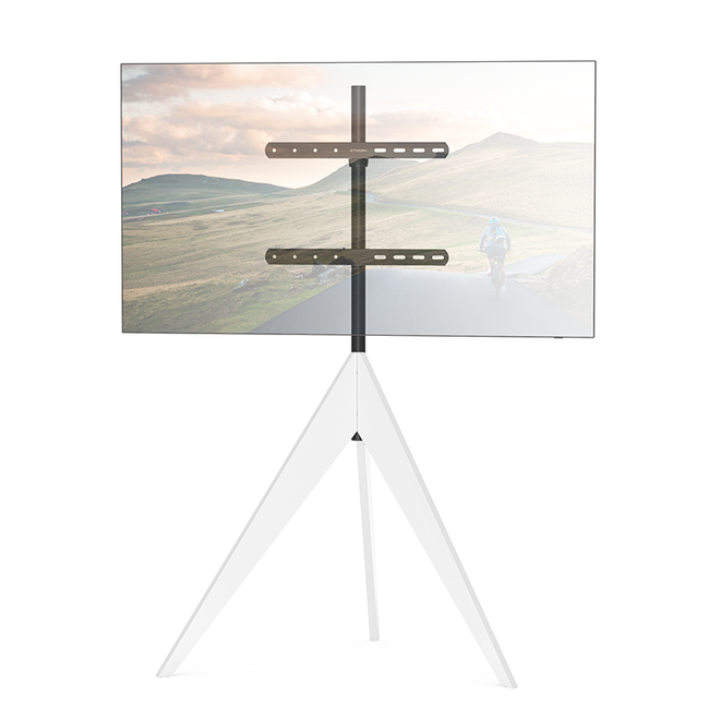 XTRARM Argo Tripod TV Standaard Wit + Kabels verborgen