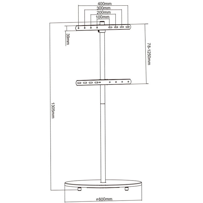 XTRARM Arius TV Standaard Ahorn