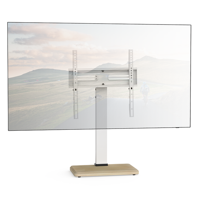 XTRARM XTR TS1025 TV Tafelstandaard - Wit/Eiken - 32-65 inch