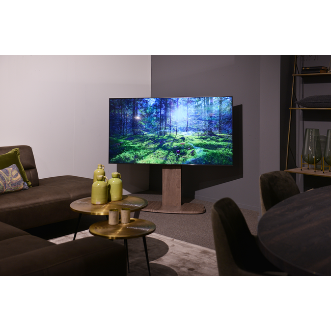 XTRARM Ferro TV standaard zwart grijs houtprint