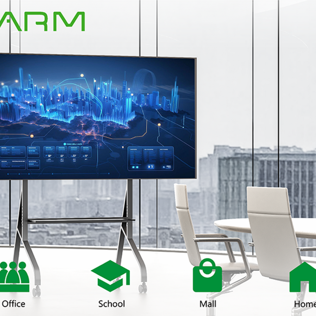 XTRARM Aura XTR-FS5150 – Verrijdbare TV Vloerstandaard 42"-110" Zwart-Snelle Installatie