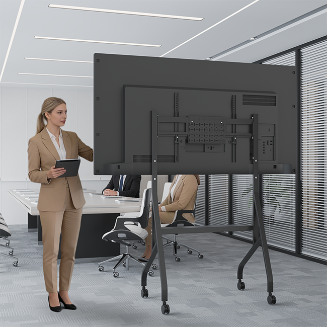 XTRARM Aura XTR-FS5150 – Verrijdbare TV Vloerstandaard 42"-110" Zwart-Snelle Installatie