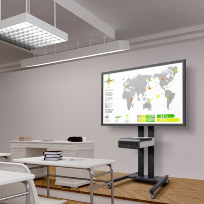 Vogel's SET TD 2084 Black - 208 cm Verrijdbare TV Standaard