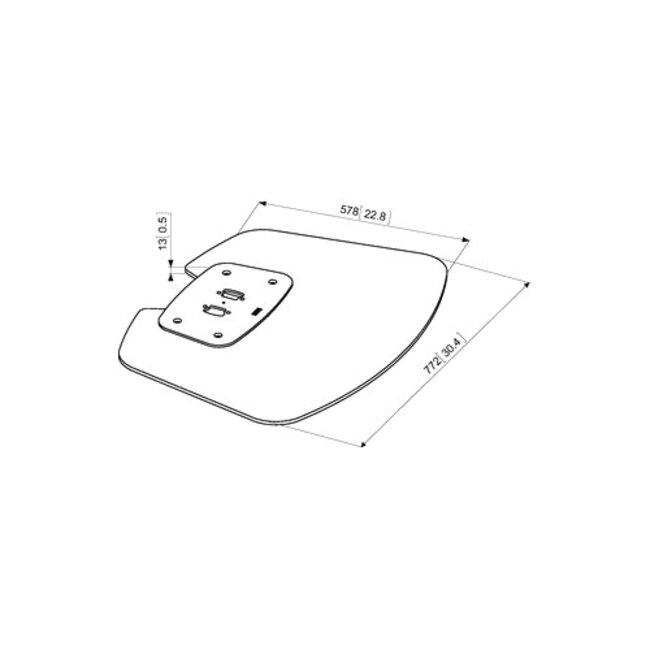 Vogel's SET F 2064 BLACK - 192 CM TV STANDAARD