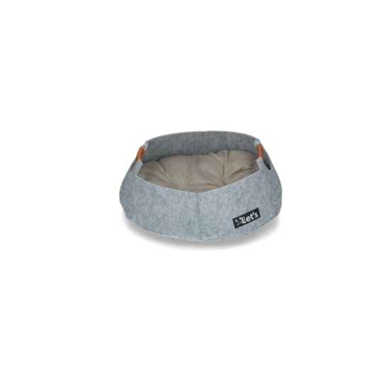 Let's relaxmand grijs 45x15 cm