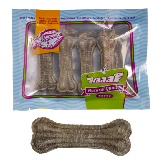 Braaaf Salmon Fish Bones 4 stuks