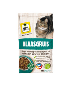 Geweldig passagier Maryanne Jones VitalStyle Blaasgruis ecologische kattenbrokken 4 kg | Ecodiervoeding.nl