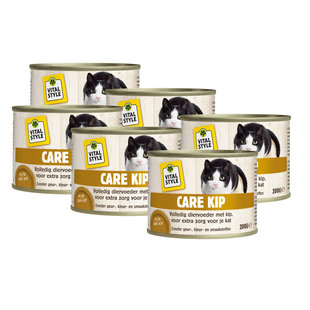 kattenvoeding Care kip 6x200 gram