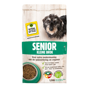 Senior hondenbrokken kleine hond 1.5 kg