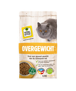 Omdat Kennis maken Bekend VITALstyle Overgewicht kattenbrokken 1,5 kg | Ecodiervoeding.nl