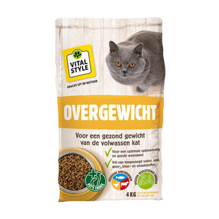 Overgewicht kattenbrokken 4 kg