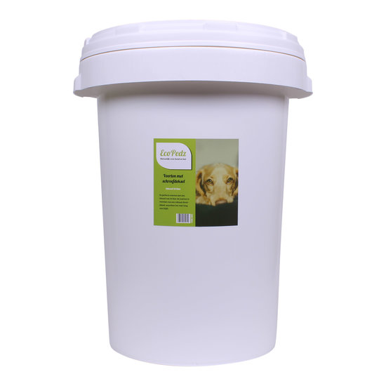 EcoPedz afsluitbare voerton met schroefdeksel 52 liter