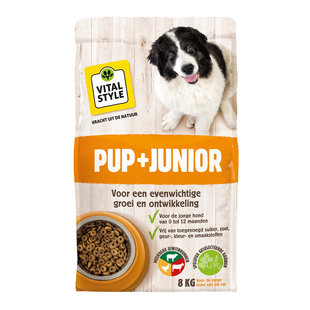 Pup + Junior hondenbrokken 8 kg