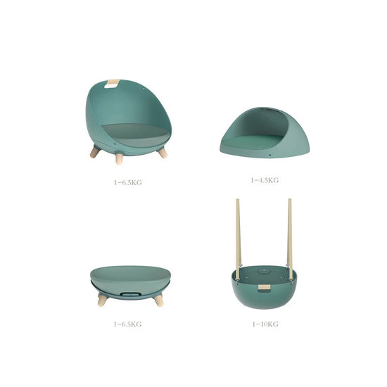 PETLUX 4-in 1 Design kattenmand (groen)