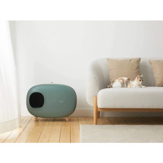 PETLUX design kattenbak met lade (groen)