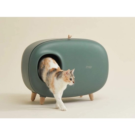 PETLUX design kattenbak met lade (mintgroen)